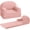 Pink, variant on Ourlova Kids Couch 2-in-1 Comfy Toddler Couch Fold Out Convertible Sofa to Lounger Foam Kids Chair with Soft Sherpa Gift for Girls and Boys (Pink Moon)