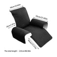 thumbnail image 3 of Boovnll Chair Covers, Recliner Sofa Towel -Dirty Pet Sofa Cushion Solid Color Rocking Chair Massage Chair Sofa Protection Cover Towel Recliner Chair Cover, Chair Covers for Dining Chairs, Chair Cover, 3 of 4