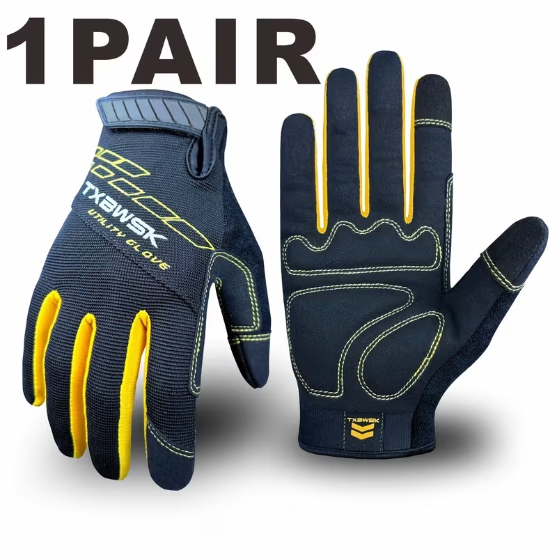 High-Performance Unisex Mechanic Gloves for Technicians and Yard Work | Touchscreen Compatible, Flexible & Breathable Work Gloves