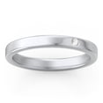 thumbnail image 3 of Bague Empilable avec Pierre de Naissance Gravée - Zircon Cubique / Topaze Blanche (Avril), 3 of 7