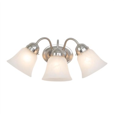 Yosemite Home Decor 3 Lights Vanity Lighting in Satin Nickel