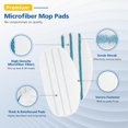 thumbnail image 2 of LINNIW 6 Pack Replacement Steam Mop Pads, 2 of 8