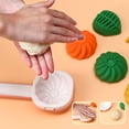 thumbnail image 5 of TIELUTT Bricolage Petit Pain Vapeur Moule 3 Moules Bao Pains Moule Pr E S S Baozi Réutilisable Machine à Fabriquer Biscuits pour Cuisson Mini Scelleuse Thermique Sandwich Pain pour Enfants Mini Biscuit Ensemble de Cuisson de Biscuits pour Adultes, 5 of 5