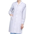 thumbnail image 1 of Lab Coat Female Costume Professional White Soft Comfortable Laboratory Coat for Long Sleeved M, 1 of 9