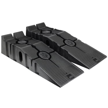 FloTool 11909MI RhinoRamp Vehicle Ramp Pair - Ideal for Stress-Free Home Garage Maintenance - Reduces Slippage - Works with Low Clearance Vehicles - 12,000lb GVW Capacity