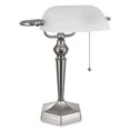 thumbnail image 3 of Alera LMP538BN Brushed Nickel & White Bankers Lamp, 3 of 4