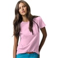 thumbnail image 1 of Hanes ComfortSoft T-Shirt à Col Rond en Jersey Coupe Décontractée pour Femmes, P, Rose Pâle, 1 of 5