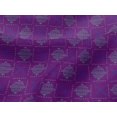 thumbnail image 4 of oneOone Viscose Jersey Fabric Leaves & Geometric Block Decor Fabric Printed BTY 60 Inch Wide, 4 of 5
