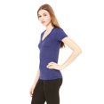 thumbnail image 3 of Bella + Canvas T-Shirt à Manches Courtes Col en V Profond pour Femmes, 3 of 3