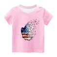 thumbnail image 4 of TopLLC Manches Courtes Col Rond Blouses & Chemises Chemises pour Enfants T-Shirt Graphique Manches Courtes Col Rond Crop Top pour 3-14 Ans Filles et Garçons T-Shirt Tee Blouse Fille, 4 of 4