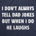thumbnail image 2 of T-shirts Amusants pour Hommes Je Ne Dis Pas Toujours des Blagues à Papa Mais Quand Je le Fais, Il Rit T-Shirt Sarcastique pour Hommes, 2 of 3