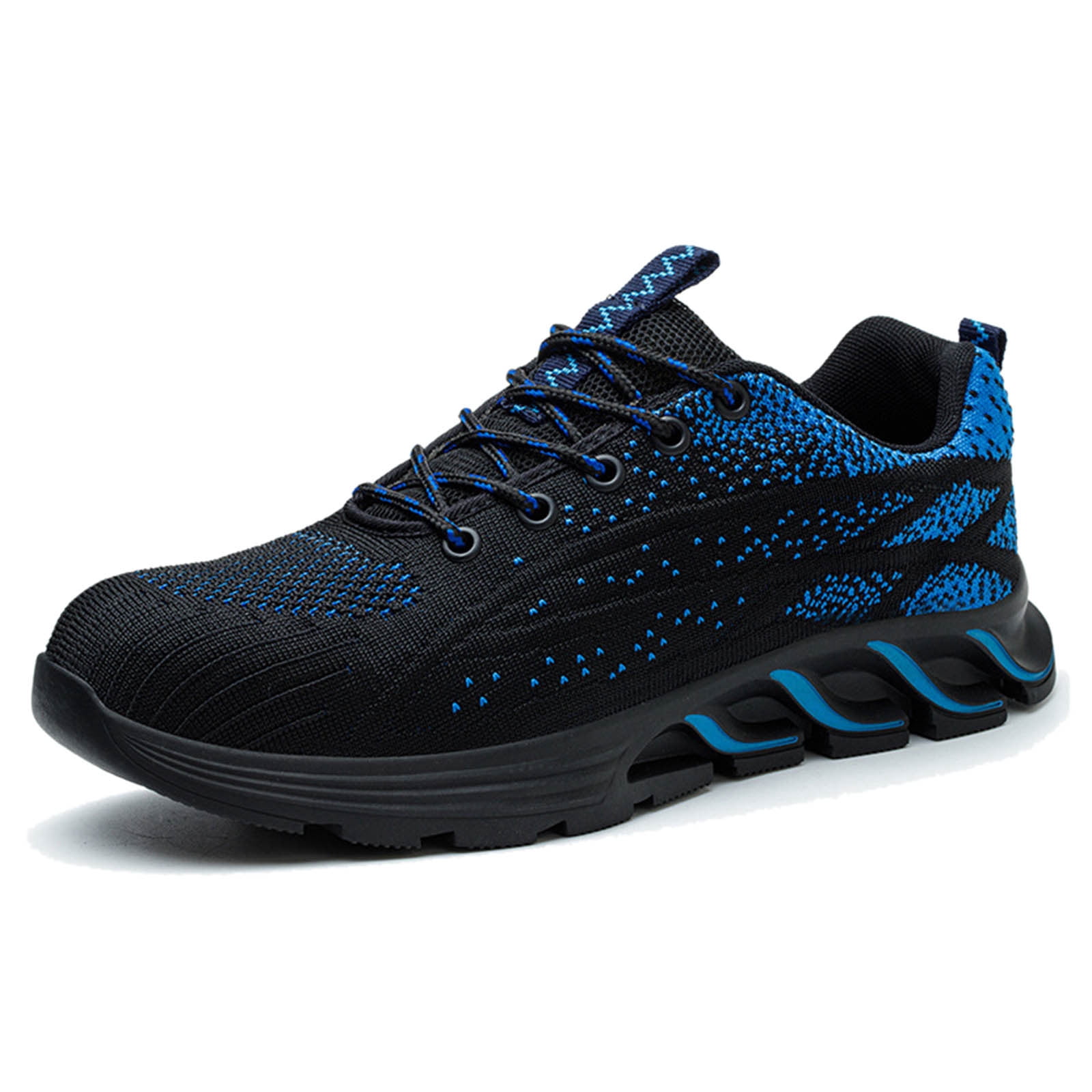 Men's Sneakers Comfortable Steel Toe Shoes Non- Indestructible Walking Sneakers for Work and Daily Use