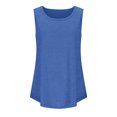 thumbnail image 5 of Timegard Camisoles pour Femmes Été Col Rond Sans Manches Blouse Confortable Tunique Décontractée à Porter avec des Leggings, 5 of 5