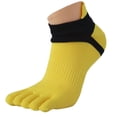 thumbnail image 2 of Five Toe Socks 1 Pair Men Mesh Meias Sports Running Five Finger Toe Socks YE, 2 of 2