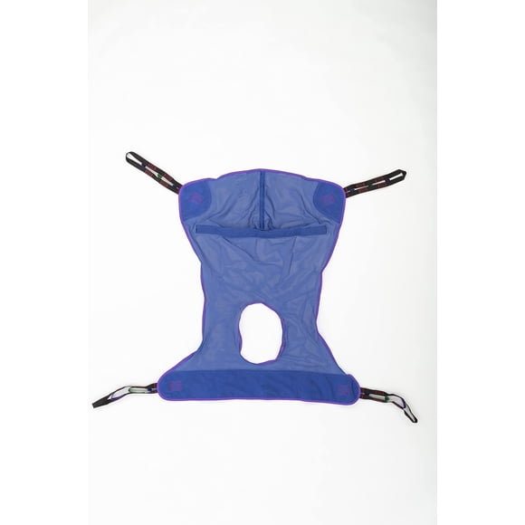 Invacare R115 Reliant Full Body Sling with Commode Opening for Patient Lift, Polyester Mesh Fabric, Large