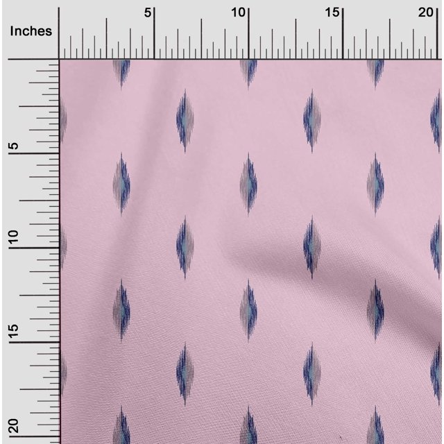 oneOone Georgette Viscose Fabric Abstract Ikat Fabric Prints By Yard 42 Inch Wide