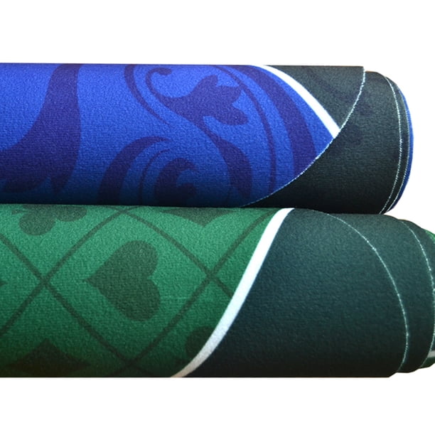 Tapis De Poker Rond Texas Hold'em – 120x120 Cm, Antidérapant, Pliable Avec Sac De Transport