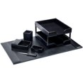 thumbnail image 1 of Dacasso Black Bonded Leather Desk Set, 8-Piece, 1 of 5