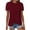 AC-Wine, variant on QATAINLAV Womens 2025 Fashion Tiered Lace Short Sleeve Tops Dressy Casual Crew Neck Soft Eyelet Tshirts Solid Color Loose Hem Blouse 90 Percent off Clearance Sale Army Green M