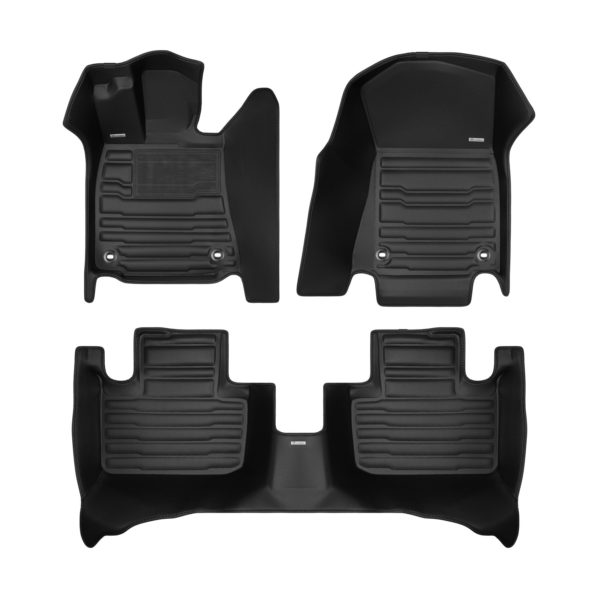 TuxMat - For Lexus IS RWD 2014-2026 Models - Custom Car Mats - Maximum Coverage, All Weather, Laser Measured - This Full Set Includes 1st and 2nd Rows