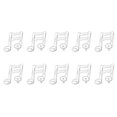 thumbnail image 2 of yuksok Funny Double Musical Note Foil Balloon School Concert Wedding, 2 of 9