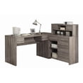 thumbnail image 3 of Monarch Specialties Computer Desk, Home Office, Corner, Left, Right Set-up, Storage Drawers, L Shape, Work, Laptop, Laminate, Brown, Contemporary, Modern, 3 of 3