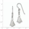 thumbnail image 2 of Sterling Silver Rhodium Plaqué Sapin de Noël Boucles d'Oreilles QE11964, 2 of 2