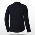 thumbnail image 4 of AherBiu Linen Shirts for Men Long Sleeve Button down Stand Collar Beach Casual Fall Shirt, 4 of 6