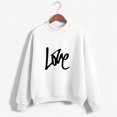 thumbnail image 2 of CEHVOM Femmes Mode Décontractée Imprimé Col Rond Ample Manches Longues Hauts Courts Blouse Chandails Sans Capuche Liquidation, 2 of 5