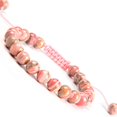 thumbnail image 1 of Natural Healing Power Gemstone Crystal Beads Unisex Adjustable Macrame Bracelets 8mm,Rhodochrosite, 1 of 4
