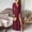 Wine, variant on Elvqul Womens Summer Dresses Backless Pullover Sweetheart Solid Womens Sleeveless Maxi Dress Green