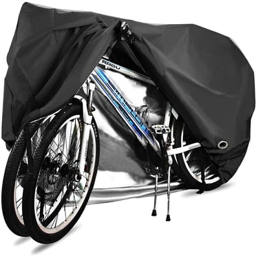 Housse de Bicyclette pour 2 Bicyclettes, Imperméable, 210D, Respirante, Housse de protection pour Bicyclette d'Extérieur avec Oeillets de Verrouillage, protection, pour Vélos de Montagne et Vélos de Course