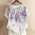thumbnail image 1 of SMihono T-Shirt Surdimensionné pour Femmes Mode Femme Décontracté Col Rond Blouse Imprimée T-Shirt à Manches Courtes Hauts d'Été Hauts Décontractés d'Été pour Femmes, 1 of 4