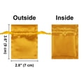 thumbnail image 2 of TOPTIE 50 PCS Gray Satin Gift Bags 2.8x3.6 Inches, Jewelry Bags with Drawstrings, Party Favors, 2 of 6