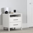 thumbnail image 1 of South Shore Gravity 2-Drawer Nightstand for Adult, in Pure White, 1 of 12