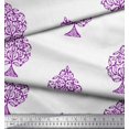 thumbnail image 3 of Soimoi Silk Fabric Tree Block Decor Fabric Printed Yard 42 Inch Wide, 3 of 3