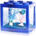 thumbnail image 2 of SUTENGDA Réservoirs de Poissons Betta Réservoirs d'Aquarium Mini Réservoirs Empilables Kit d'Aquarium Bol de Poissons Rectangulaire 3/5 Gallons avec Décoration de Gravier d'Aquarium Cube Réservoir pour Algues Boules, 2 of 6