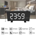 thumbnail image 2 of mmirethe Alarm Clock Radio Projection Dual Alarm LED Desktop FM Radio White Light, 2 of 9