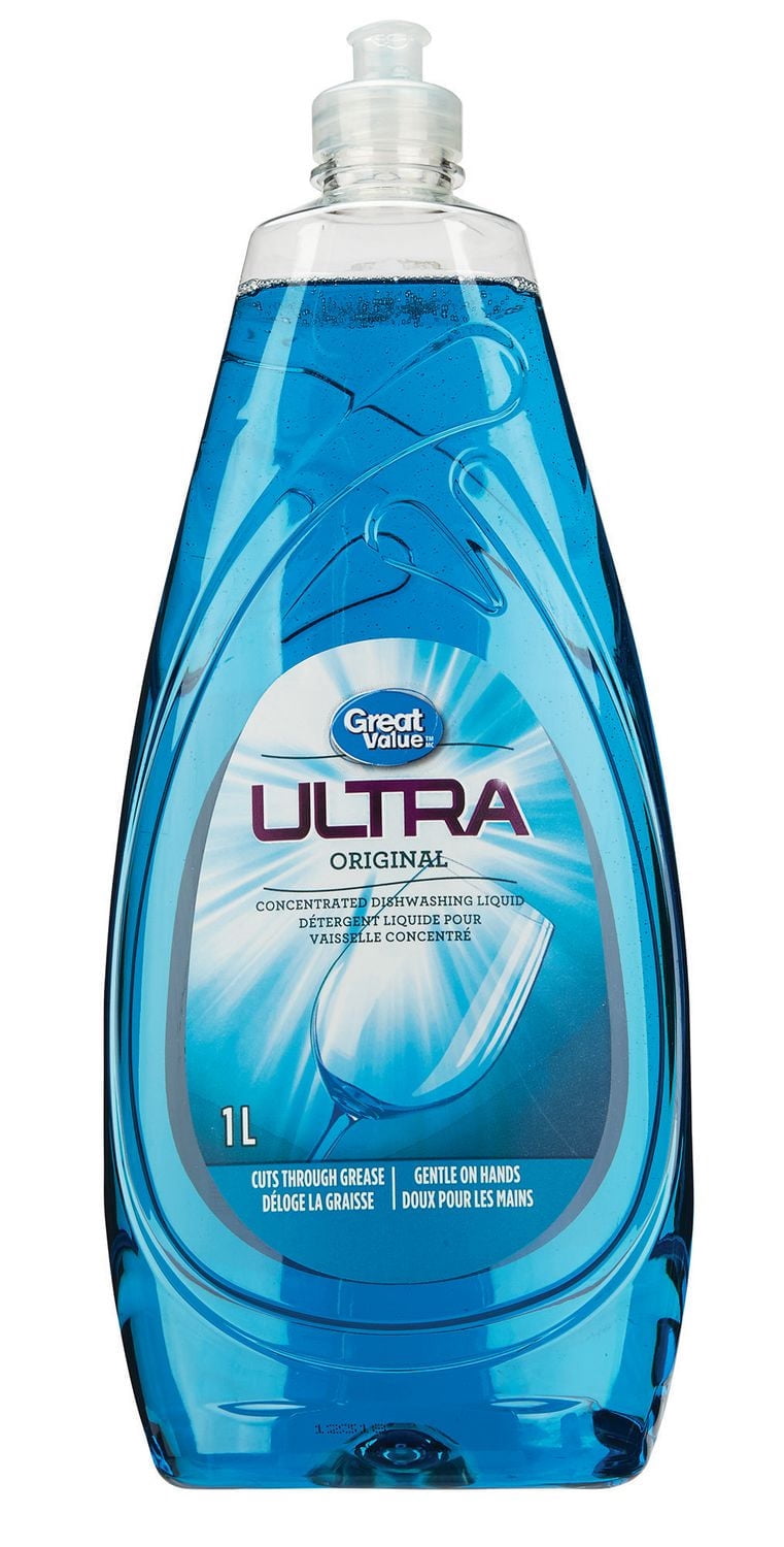 Great Value Ultra Original Détergent Liquide pour Vaisselle Concentré
