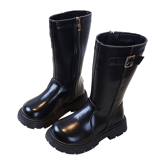 Girls Boots,Casual Fall British Style Short for Middle Older Children Fashionable