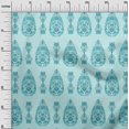 thumbnail image 2 of oneOone Georgette Viscose Fabric Leaves & Floral Ethnic Printed Craft Fabric BTY 42 Inches Wide, 2 of 4
