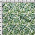 thumbnail image 4 of oneOone Cotton Poplin Green Fabric Leaves Craft Projects Decor Fabric Printed By The Yard 56 Inch Wide, 4 of 5