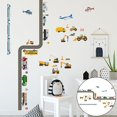 thumbnail image 3 of DOLITY chiwanji 2pcs Road Cars Kids Wall Stickers Decals Self Adhesive Removable Wall Vehicles, 3 of 9