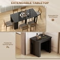 thumbnail image 4 of HOMCOM Foldable Table, Extendable Dining Table Seats up to 6 People, 4 of 10