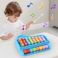 thumbnail image 4 of Meitianfacai 2 In 1 Baby Piano Xylophone Toy For Toddlers 1-3 Years Old 8 Multicolored Key Keyboard Xylophone Piano Preschool Educational Musical Learning Instruments Toy, 4 of 9