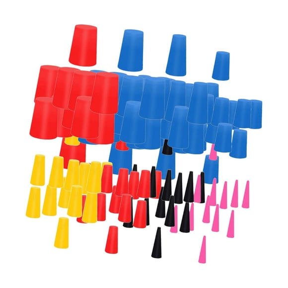 Abbracc Silicone Tapered Plugs Assortment for Industrial Painting Protection Coating 350pcs