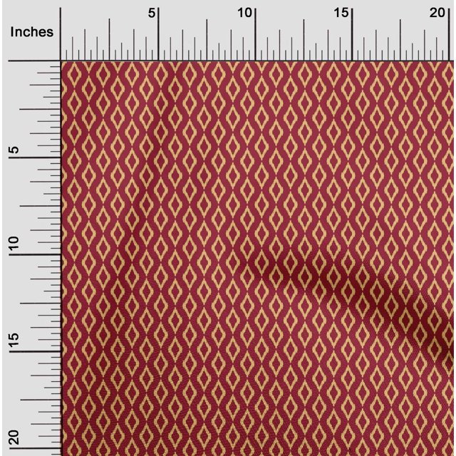 oneOone Viscose Jersey Fabric Geometric Ikat Print Sewing Fabric BTY 60 Inch Wide
