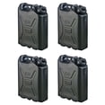 thumbnail image 1 of Scepter Contenant d'Eau en HDPE de Style Militaire Robuste de 5 Gallons, (Lot de 4), Noir, 1 of 7