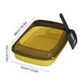 thumbnail image 3 of Suncoda Bacs à Litière pour Chats en Plastique, Bac à Litière Semi-Fermé à Barre Haute avec Conception Anti-Éclaboussures Offre un Grand Espace pour les Chats Comprend une Pelle pour Chatons, 3 of 6