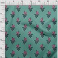 thumbnail image 2 of oneOone Georgette Viscose Fabric Leaves & Floral Block Decor Fabric Printed BTY 42 Inch Wide, 2 of 5